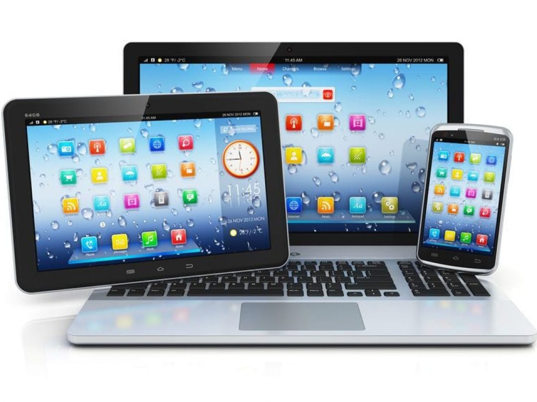 Laptop, tablet PC and smartphone